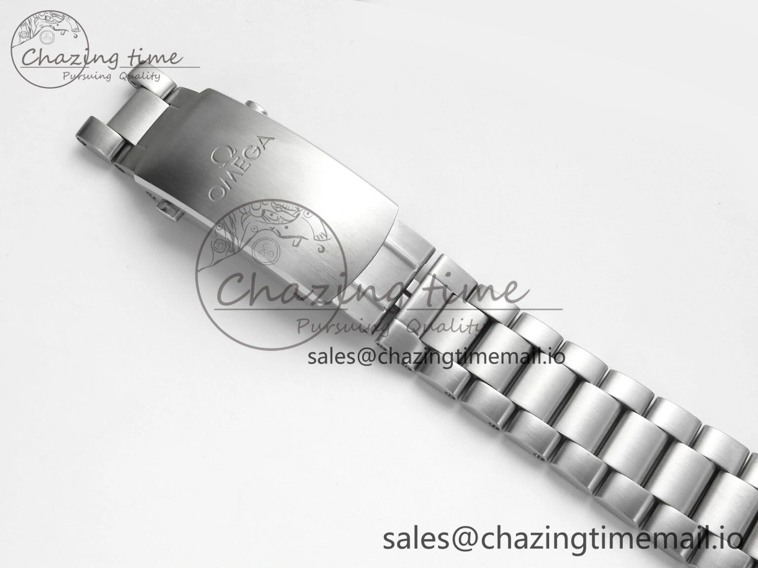 Seamaster Planet Ocean 600M 43.5mm SS SCF 1:1 Best Edition Green Bezel Gray Dial on SS Bracelet A8900 Super Clone