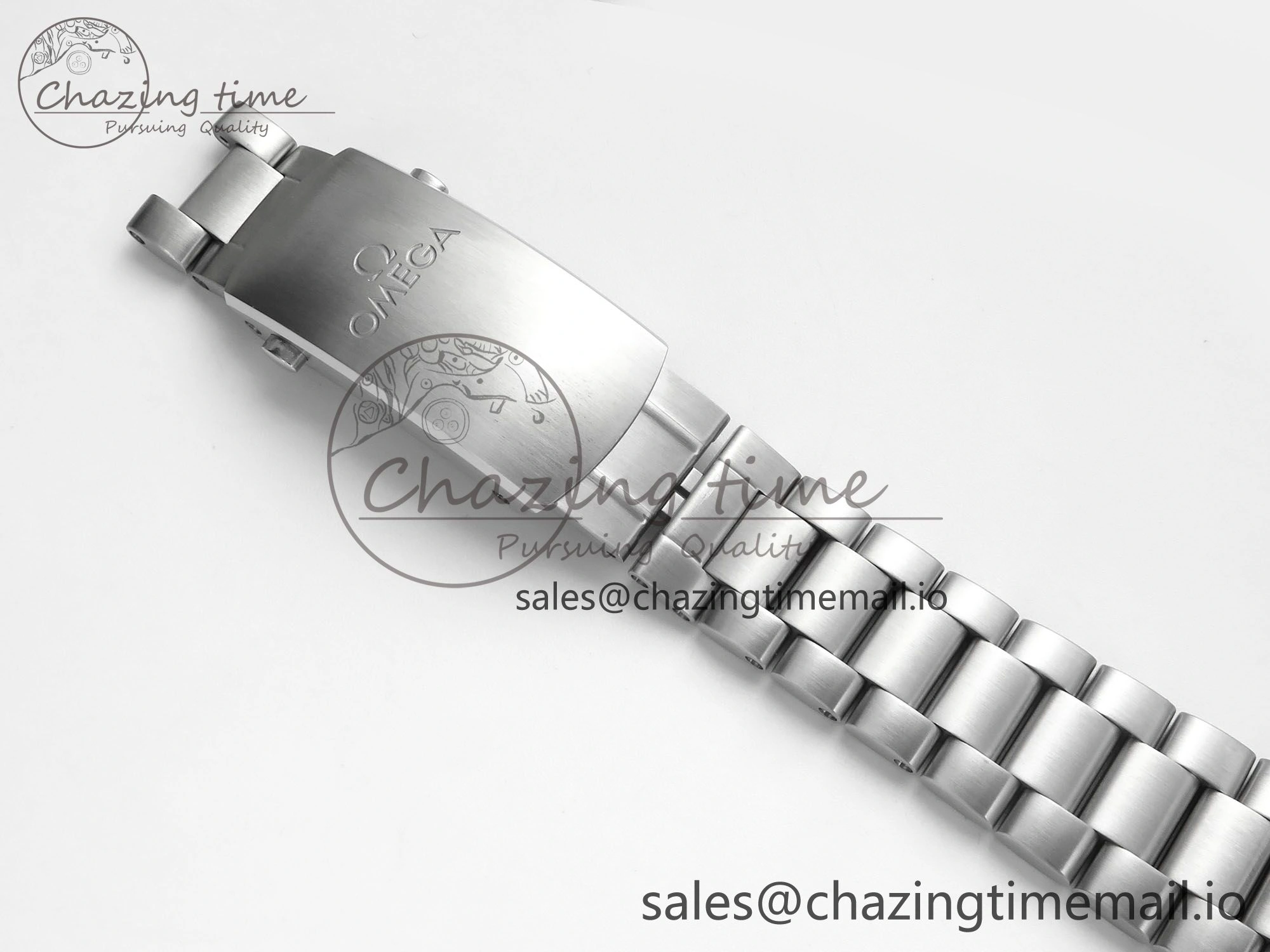 Seamaster Planet Ocean 600M 43.5mm SS SCF 1:1 Best Edition Green Bezel Gray Dial on SS Bracelet A8900 Super Clone