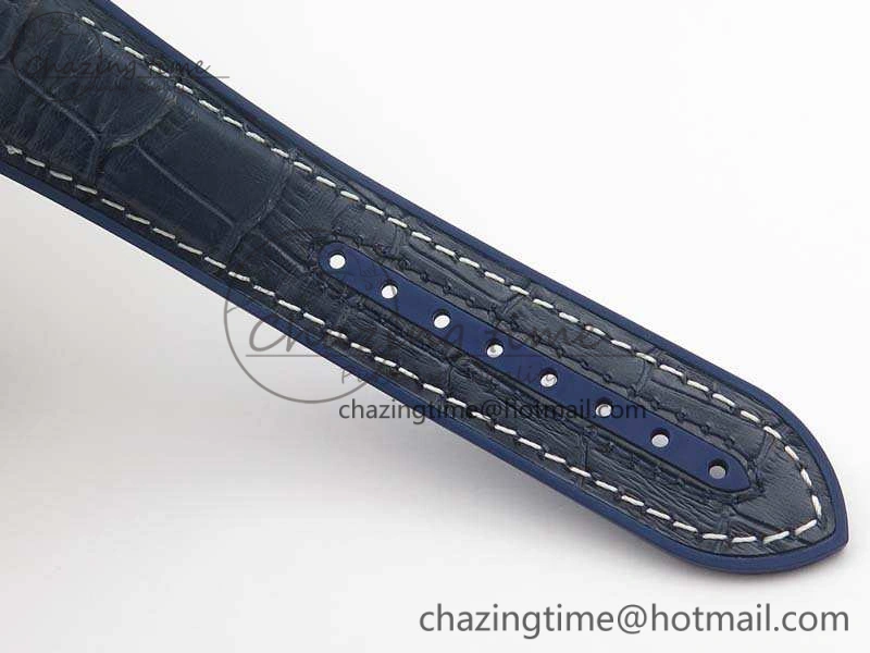Seamaster Pro Chrono SS RG OM Best Edition Blue Ceramic Blue Dial On Gummy Strap A9300