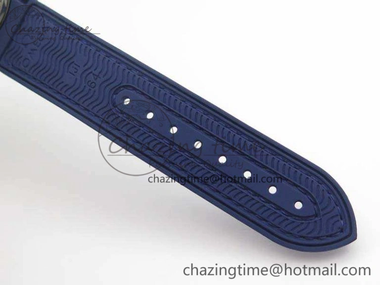 Seamaster Pro Chrono SS RG OM Best Edition Blue Ceramic Blue Dial On Gummy Strap A9300