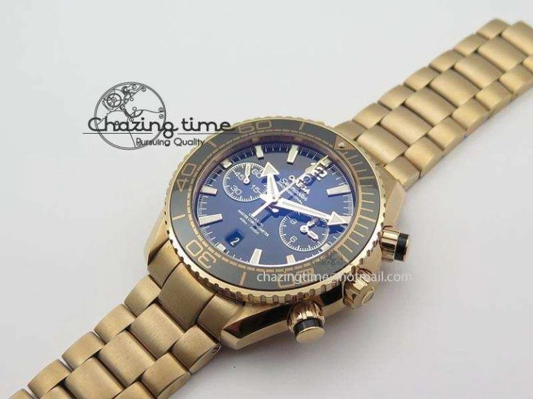 Seamaster Professional Chrono RG Black Ceramic Black Dial On RG Bracelet A9300