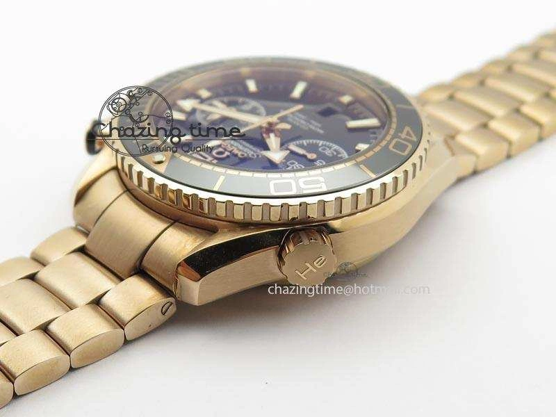 Seamaster Professional Chrono RG Black Ceramic Black Dial On RG Bracelet A9300