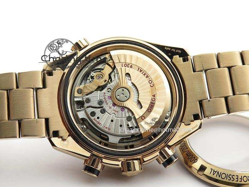 Seamaster Professional Chrono RG Black Ceramic Black Dial On RG Bracelet A9300