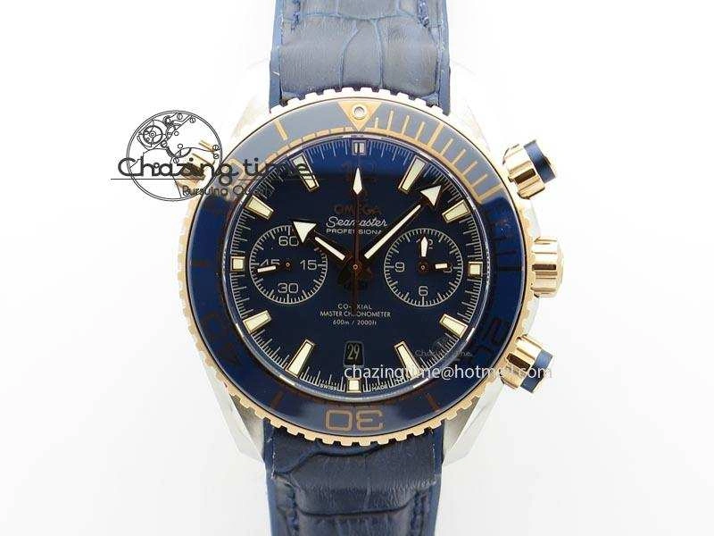Seamaster Professional Chrono RG Blue Ceramic Blue Dial On Blue Gummy Strap A9300