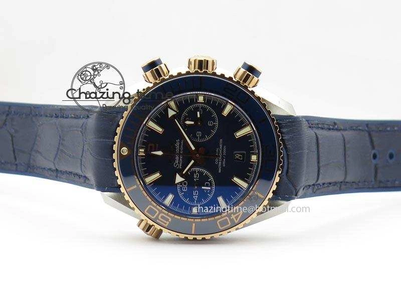 Seamaster Professional Chrono RG Blue Ceramic Blue Dial On Blue Gummy Strap A9300
