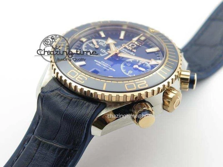 Seamaster Professional Chrono RG Blue Ceramic Blue Dial On Blue Gummy Strap A9300