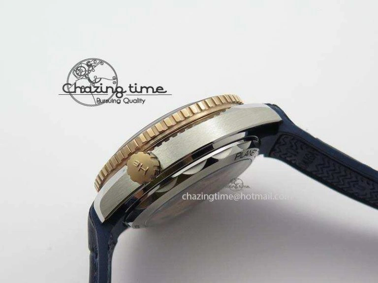 Seamaster Professional Chrono RG Blue Ceramic Blue Dial On Blue Gummy Strap A9300