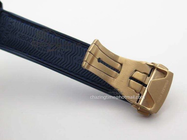 Seamaster Professional Chrono RG Blue Ceramic Blue Dial On Blue Gummy Strap A9300