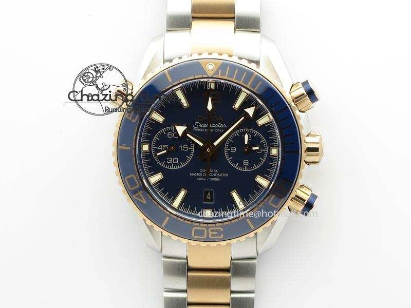Seamaster Professional Chrono SS RG Blue Ceramic Blue Dial On SS RG Bracelet A9300