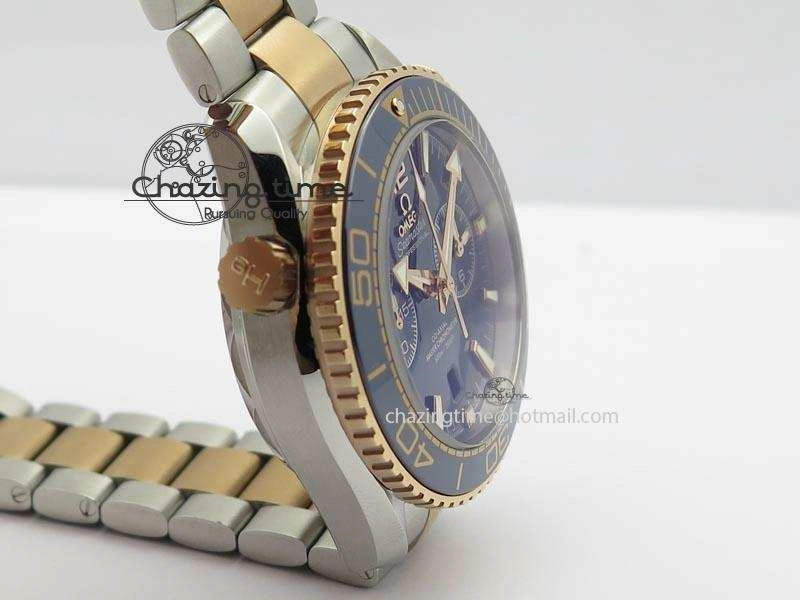 Seamaster Professional Chrono SS RG Blue Ceramic Blue Dial On SS RG Bracelet A9300