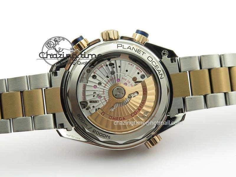 Seamaster Professional Chrono SS RG Blue Ceramic Blue Dial On SS RG Bracelet A9300