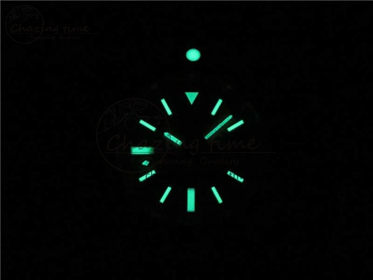 Seawolf 45mm SS B50 1:1 Best Edition SuperLumed Black Dial Sticks Markers on SS Bracelet A2824(Super Thick Crystal)