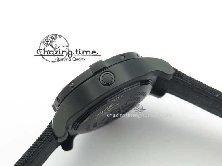 Seawolf DLC Best Edition Superlumed Black Dial On Nylon Strap A2836 (Super Thick Crystal)