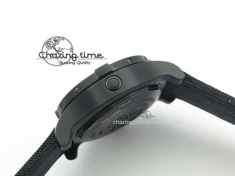 Seawolf DLC Best Edition Superlumed Black Dial On Nylon Strap A2836 (Super Thick Crystal)
