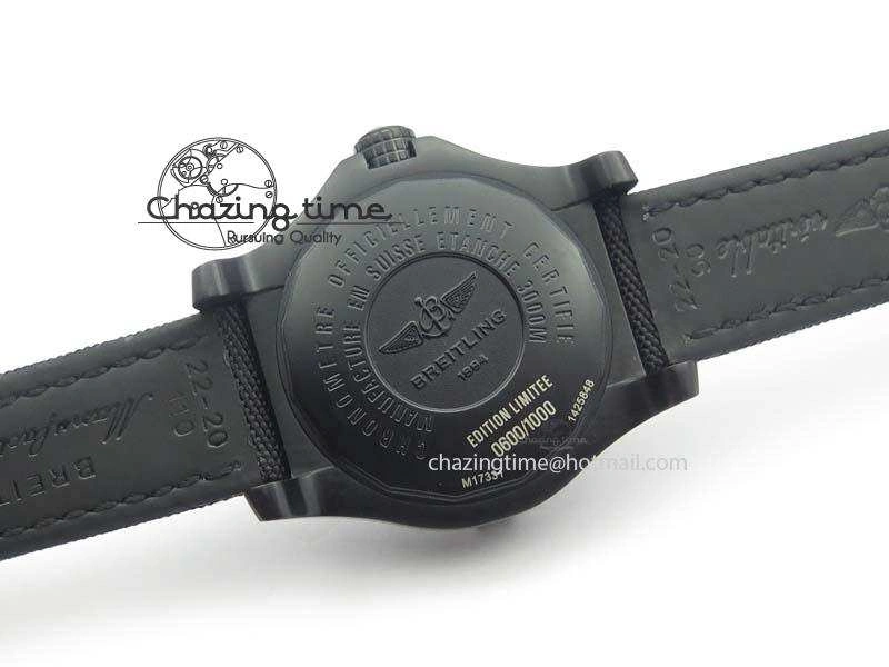 Seawolf DLC Best Edition Superlumed Black Dial On Nylon Strap A2836 (Super Thick Crystal)