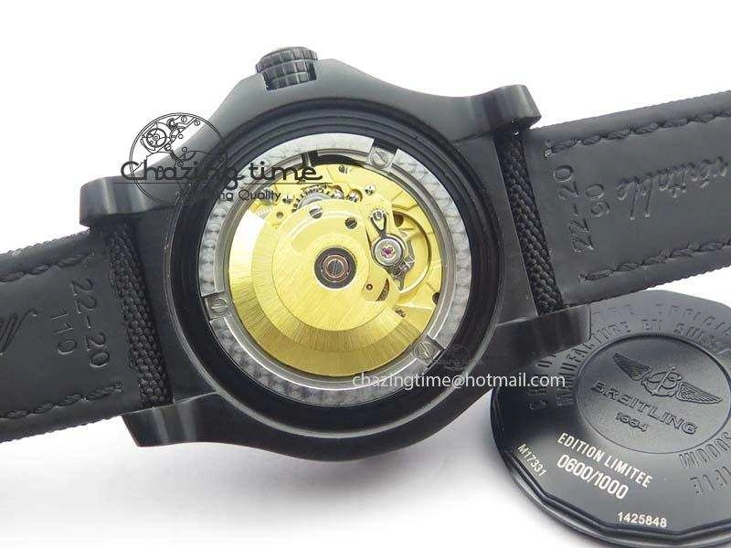 Seawolf DLC Best Edition Superlumed Black Dial On Nylon Strap A2836 (Super Thick Crystal)