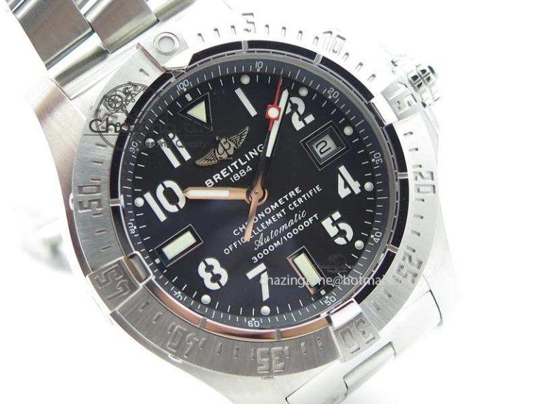 Seawolf H-Maker Best Edition Black Dial On SS Bracelet A2836