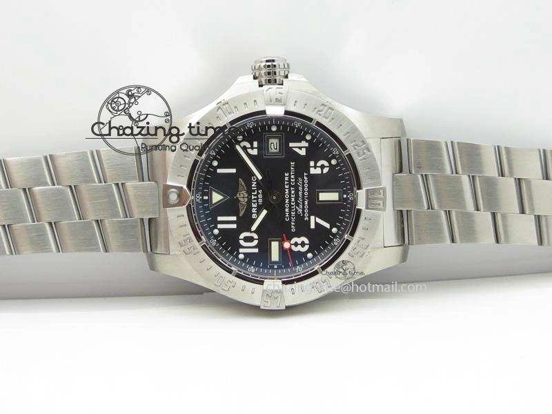 Seawolf H-Maker Best Edition Black Dial On SS Bracelet A2836