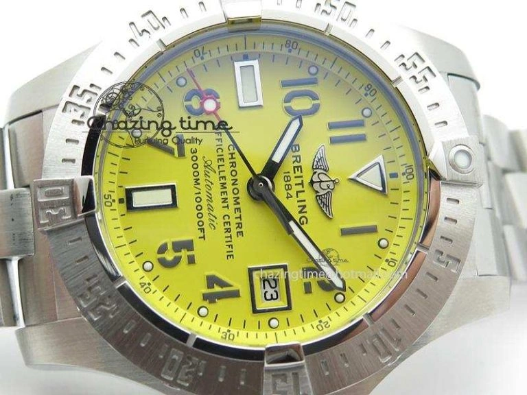 Seawolf H-Maker Best Edition Yellow Dial On SS Bracelet A2836