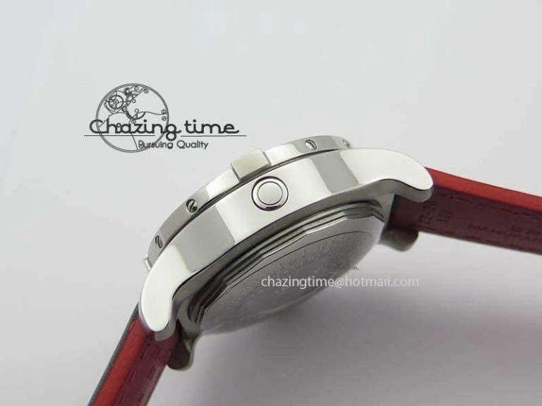 Seawolf SS 1:1 Best Edition Superlumed Black Numeral Dial On Leather Strap A2824