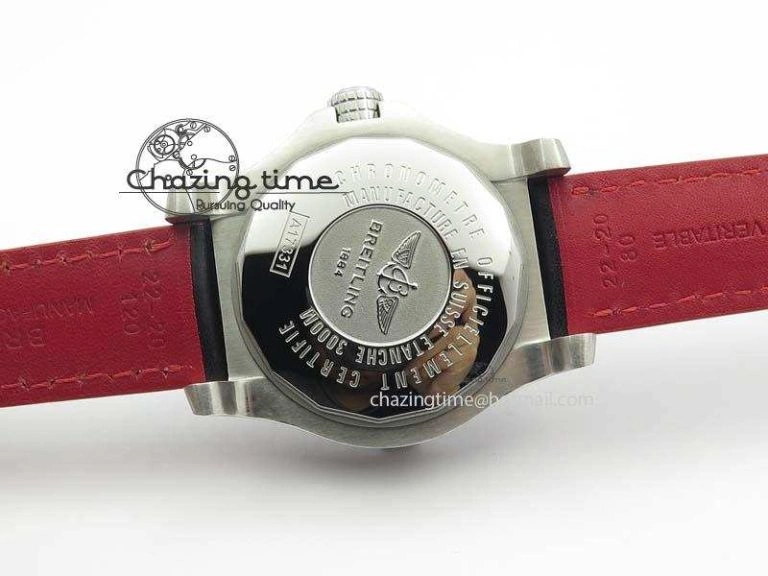Seawolf SS 1:1 Best Edition Superlumed Black Numeral Dial On Leather Strap A2824
