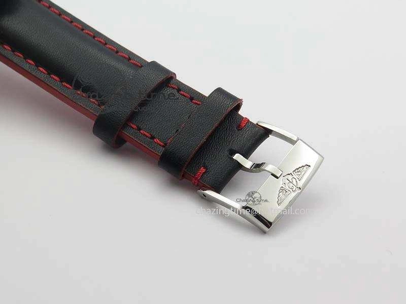 Seawolf SS 1:1 Best Edition Superlumed Black Numeral Dial On Leather Strap A2824