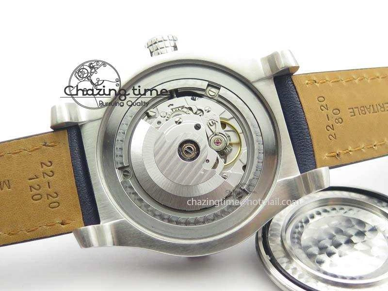 Seawolf SS 1:1 Best Edition Superlumed Black Sticks Dial On Leather Strap A2824