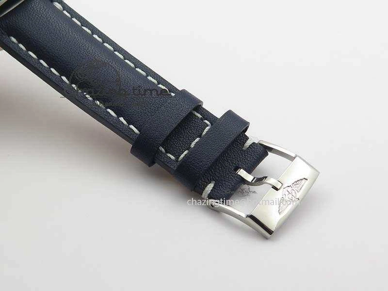 Seawolf SS 1:1 Best Edition Superlumed Black Sticks Dial On Leather Strap A2824
