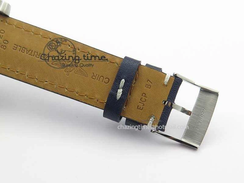 Seawolf SS 1:1 Best Edition Superlumed Black Sticks Dial On Leather Strap A2824