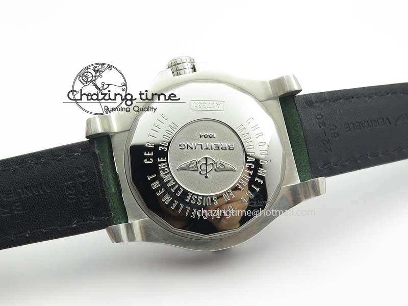 Seawolf SS 1:1 Best Edition Superlumed Yellow Numeral Dial On Leather Strap A2824
