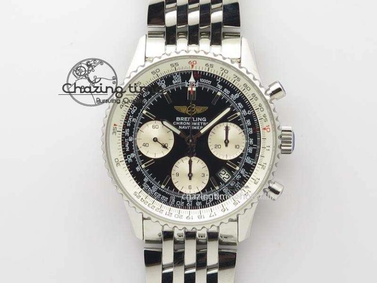 Seawolf SS 1:1 Best Edition Superlumed Yellow Numeral Dial On Leather Strap A2824