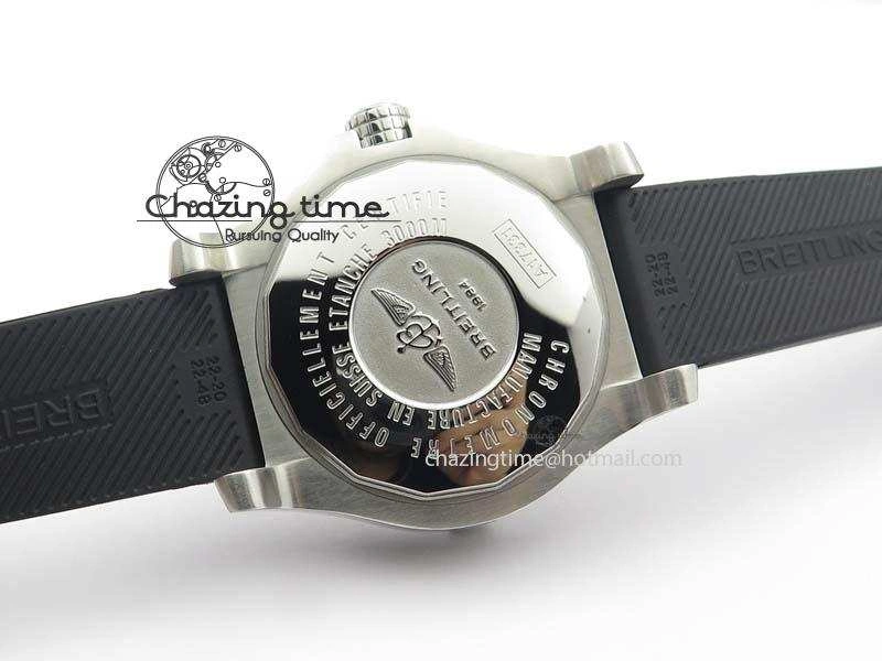 Seawolf SS 1:1 Best Edition Superlumed Yellow Sticks Dial On Rubber Strap A2824