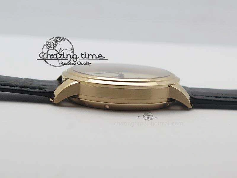 Senator Excellence RG Cream Dial On Black Leather Strap A2824