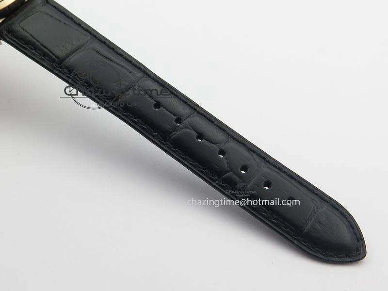 Senator Excellence RG Cream Dial On Black Leather Strap A2824