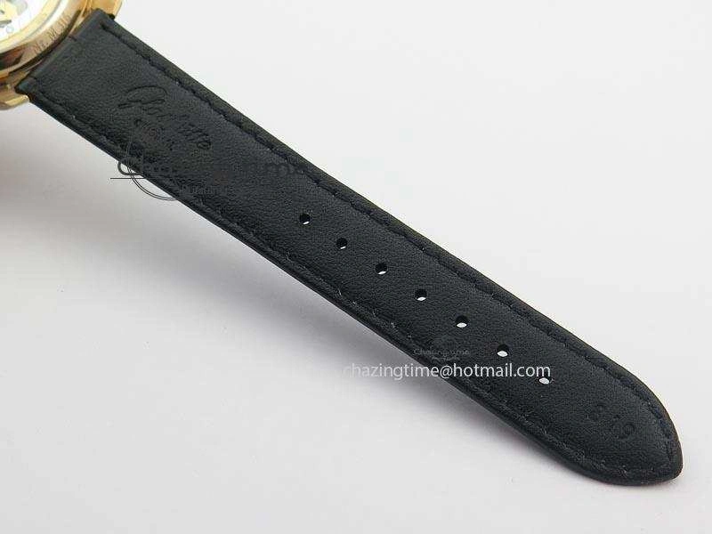 Senator Excellence RG Cream Dial On Black Leather Strap A2824