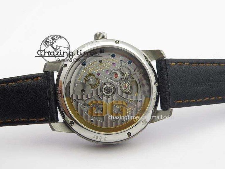 Senator Excellence SS Black Numeral Dial On Black Leather Strap A2824