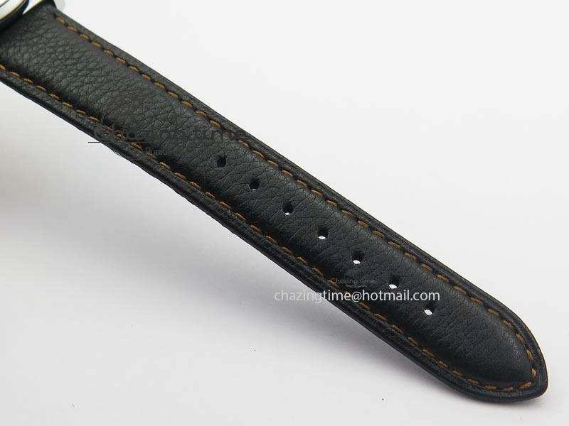Senator Excellence SS Black Numeral Dial On Black Leather Strap A2824