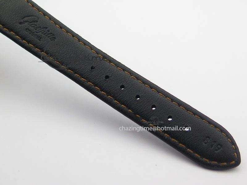 Senator Excellence SS Black Numeral Dial On Black Leather Strap A2824
