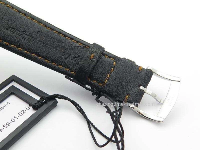 Senator Excellence SS Black Numeral Dial On Black Leather Strap A2824