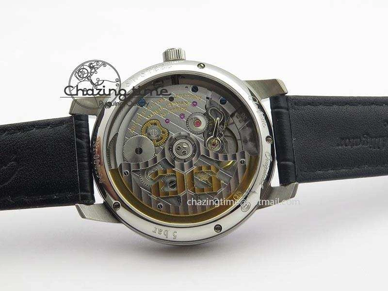 Senator Excellence SS Cream Dial On Black Leather Strap A2824