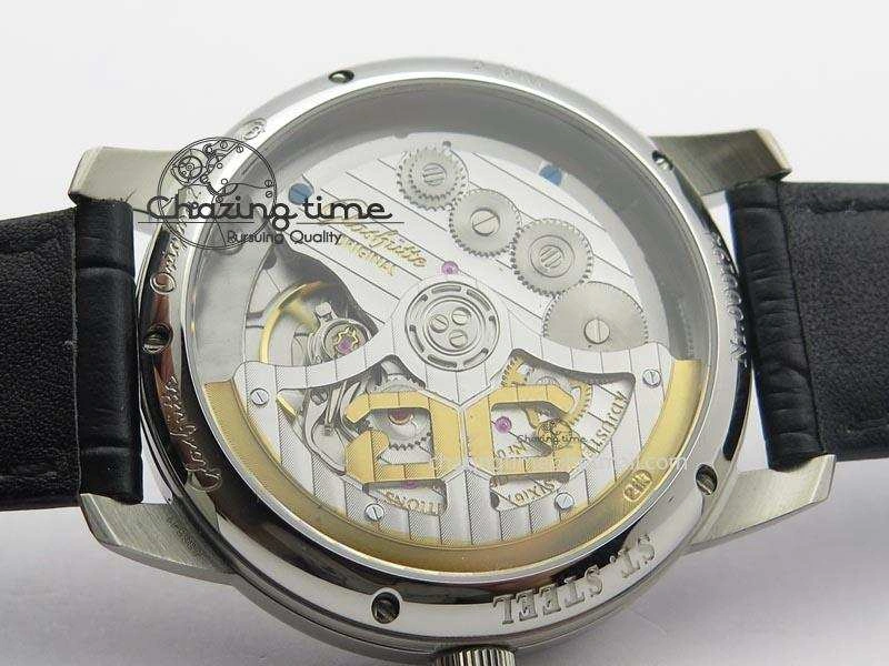 Senator Excellence SS Cream Dial On Black Leather Strap A2824