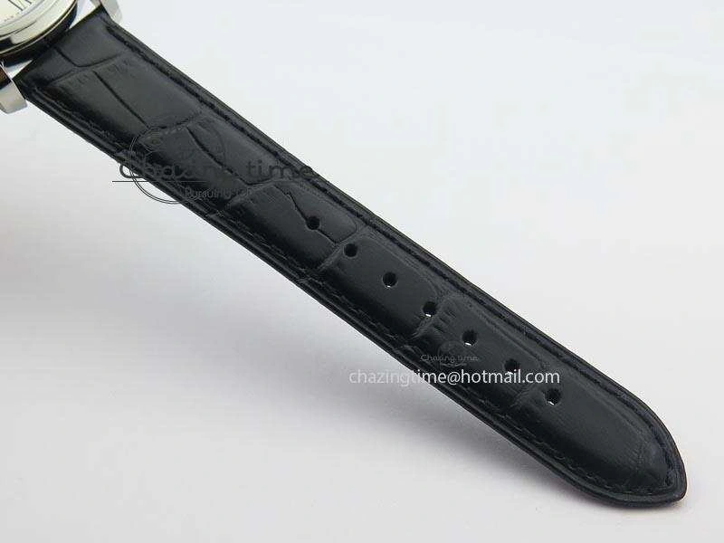 Senator Excellence SS Cream Dial On Black Leather Strap A2824