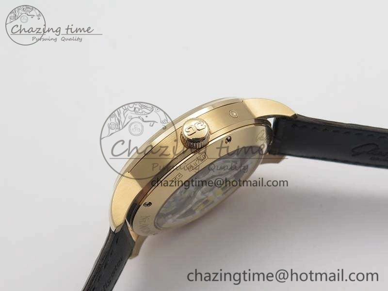 Senator Meissen Tourbillon Double Date RG White Dial On Brown Leather Strap