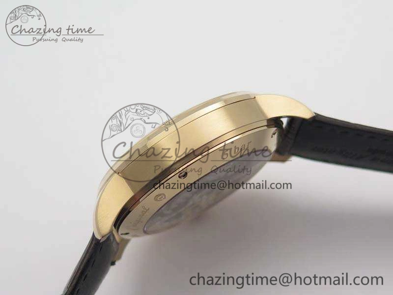 Senator Meissen Tourbillon Double Date RG White Dial On Brown Leather Strap