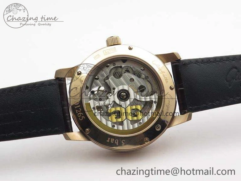 Senator Meissen Tourbillon Double Date RG White Dial On Brown Leather Strap