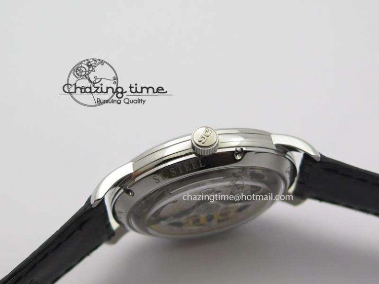 Senator Sixties SS Black Dial On Black Leather Strap A3959