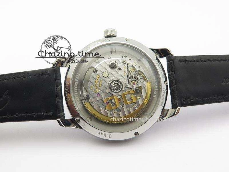 Senator Sixties SS Black Dial On Black Leather Strap A3959