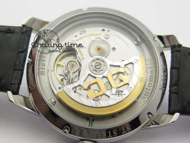 Senator Sixties SS Black Dial On Black Leather Strap A3959