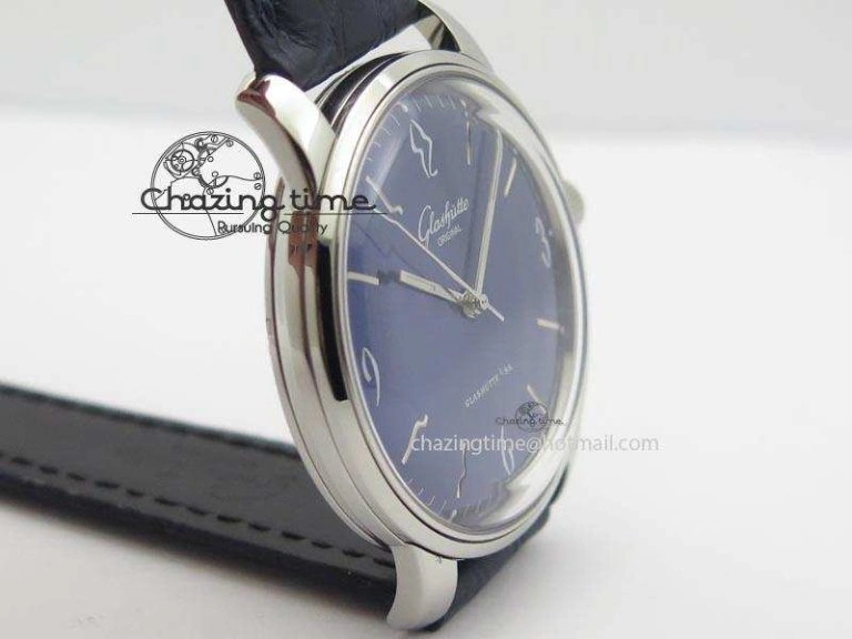 Senator Sixties SS Blue Dial On Black Leather Strap A3959
