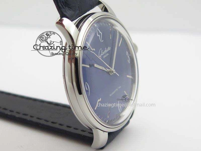 Senator Sixties SS Blue Dial On Black Leather Strap A3959